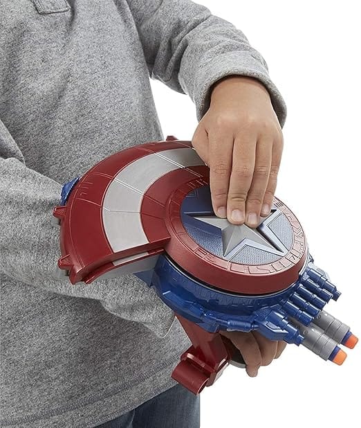 Captain America Shield Blaster Toy 2-in-1 Dart Gun Civil War-motumal