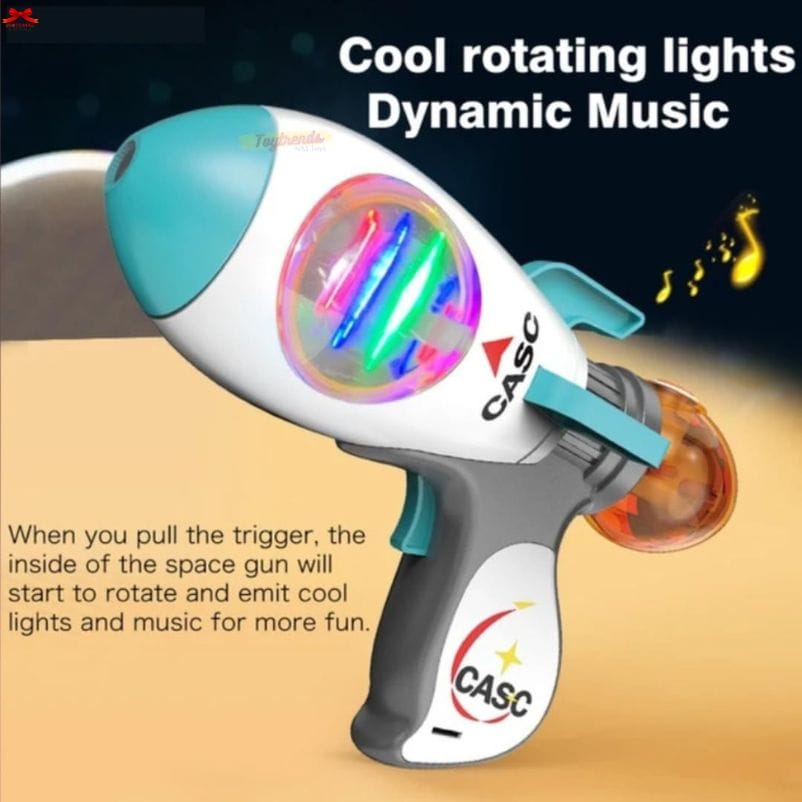 CASC Space Projection Spray Gun Toy Light Music Mist Motumal-motumal
