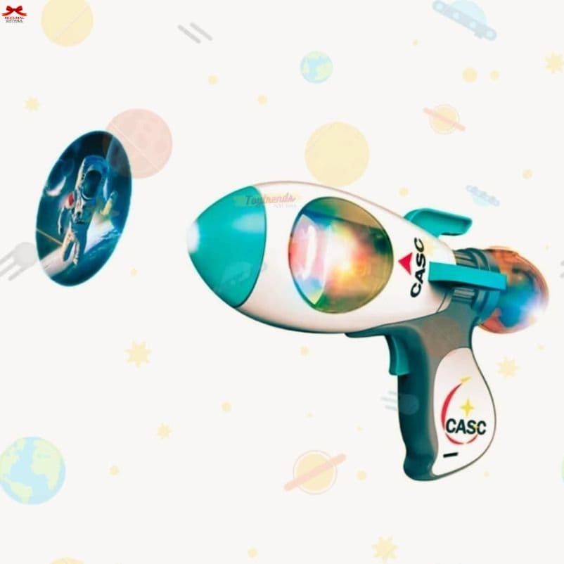 CASC Space Projection Spray Gun Toy Light Music Mist Motumal-motumal