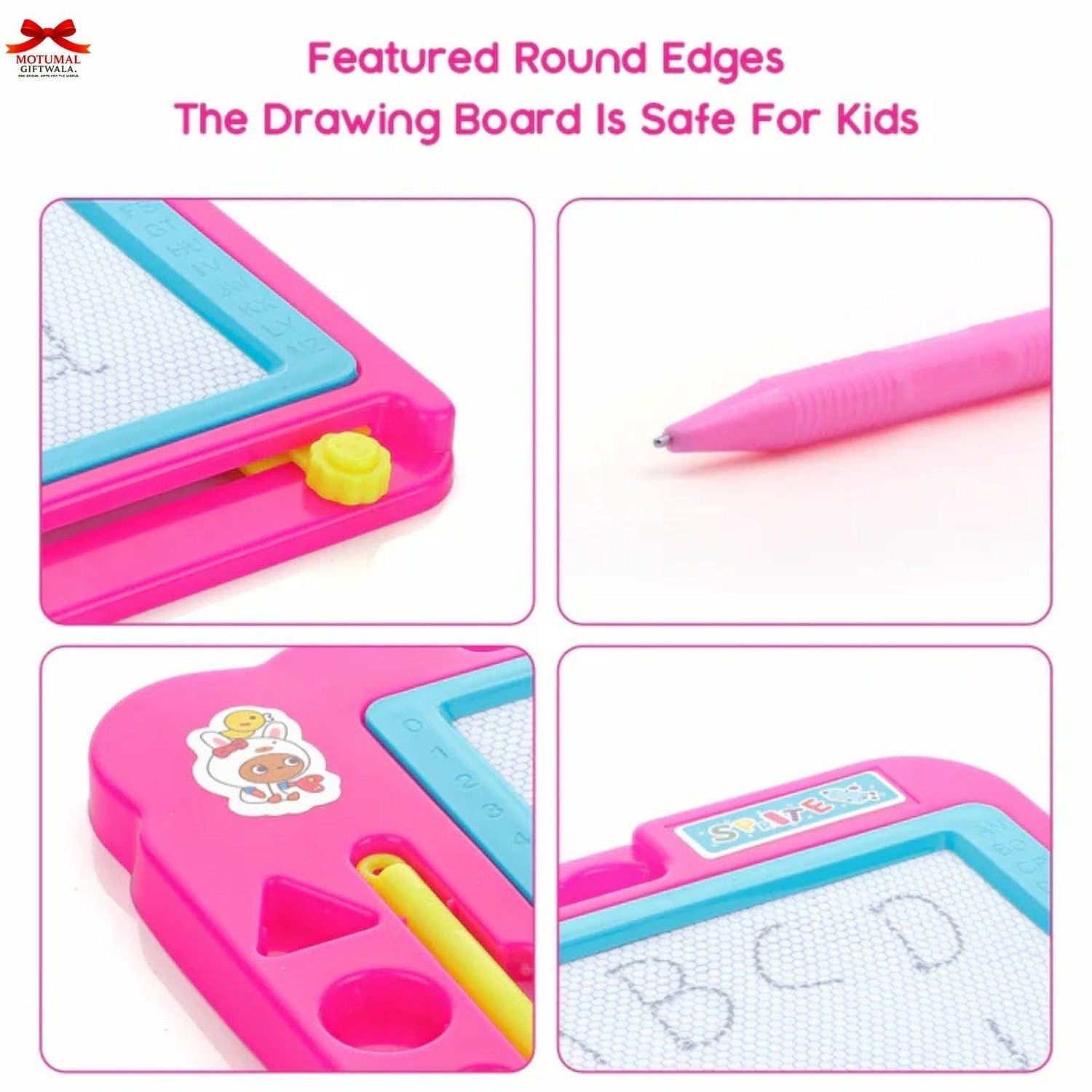 Chanak Magnetic Slate Board 2in1 Writing Drawing Toy-motumal