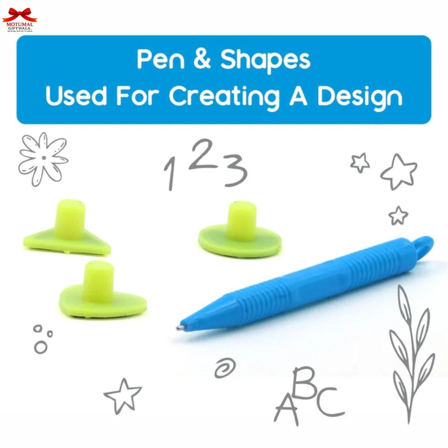 Chanak Magnetic Slate Board 2in1 Writing Drawing Toy-motumal