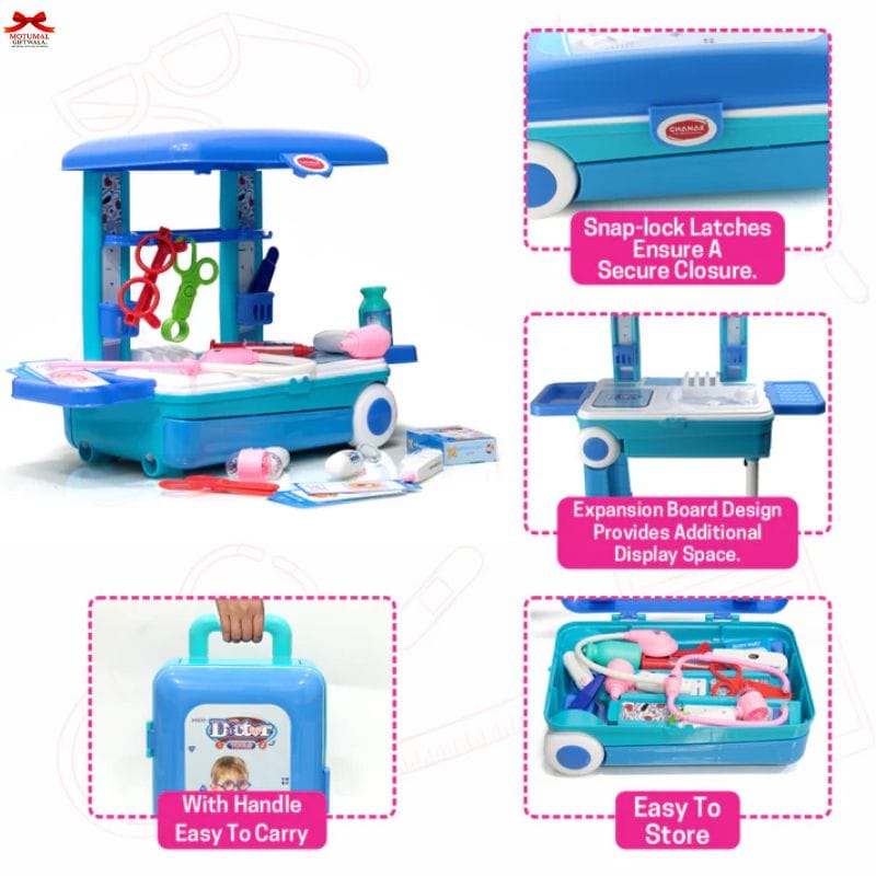 Chanak Premium Doctor Trolley 13 Instruments LED Stethoscope Motumal-motumal