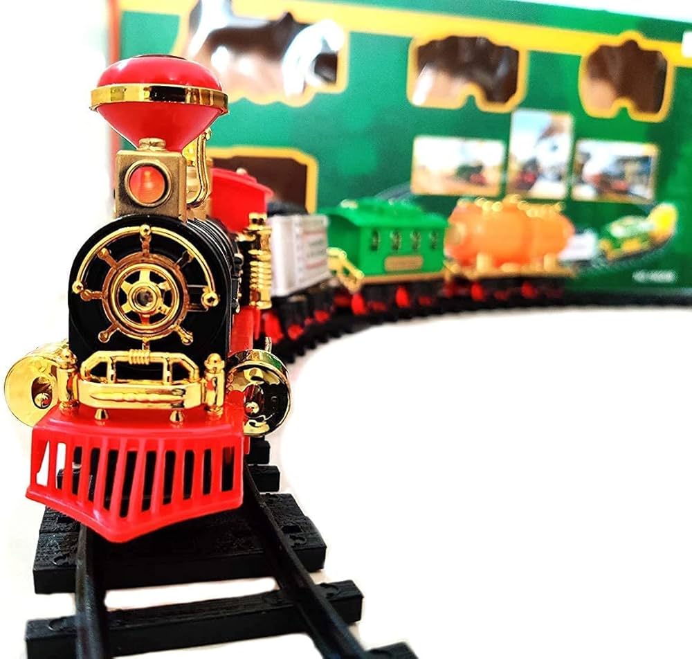 Choochoo Royal Train Toy Battery Operated Lights Sounds Motumal-motumal