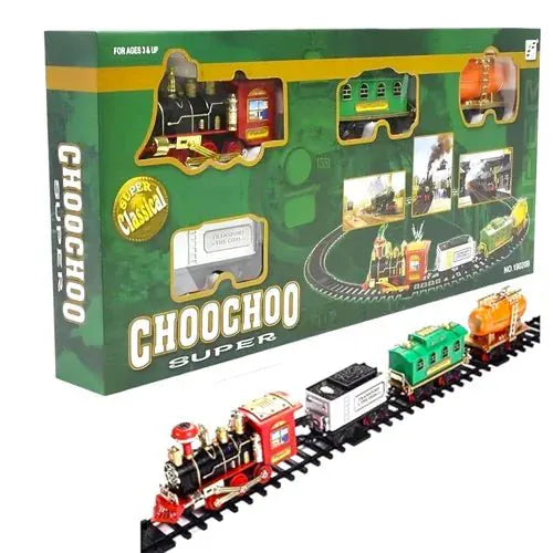 Choochoo Royal Train Toy Battery Operated Lights Sounds Motumal-motumal