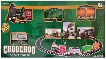 Choochoo Royal Train Toy Battery Operated Lights Sounds Motumal-motumal