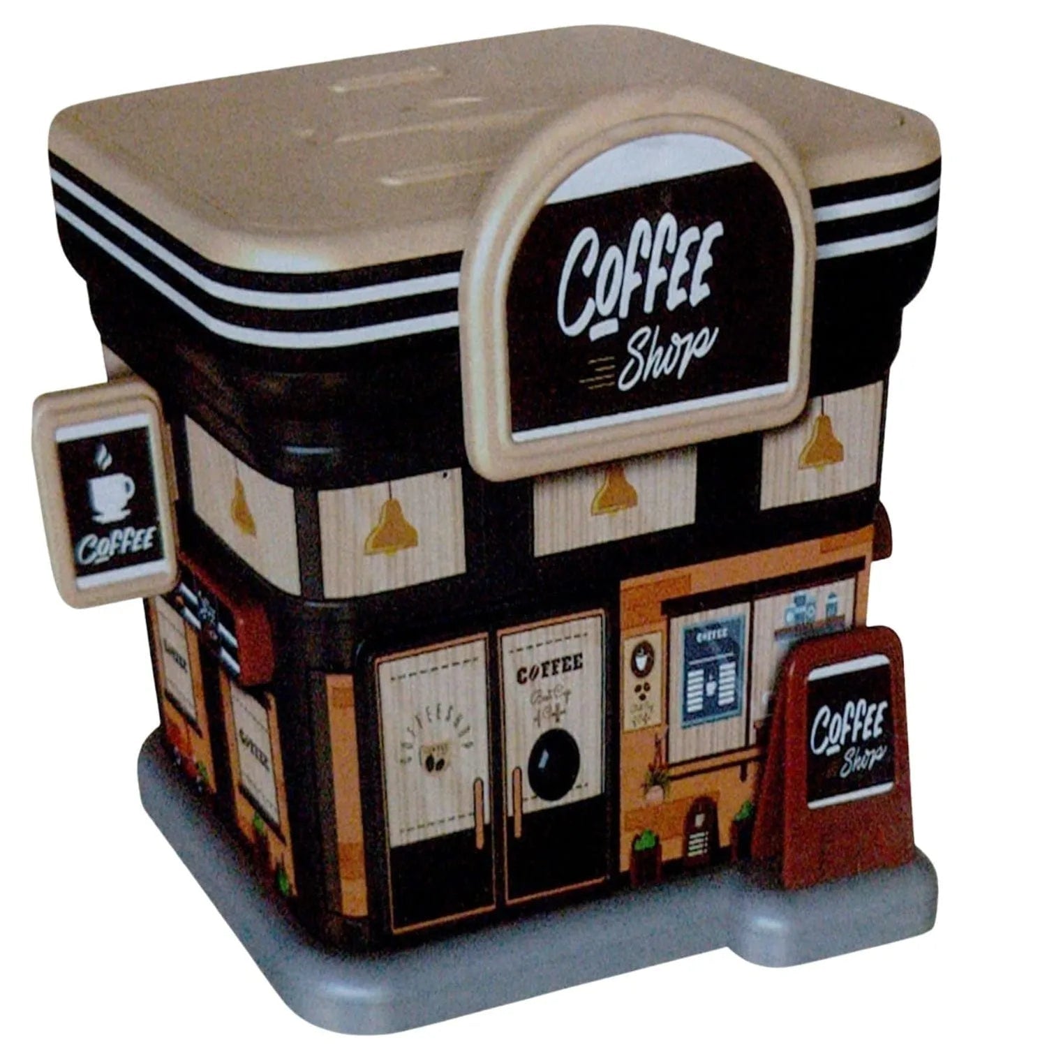 Coffee Shop Gas Station Piggy Bank Kids Large Capacity-motumal