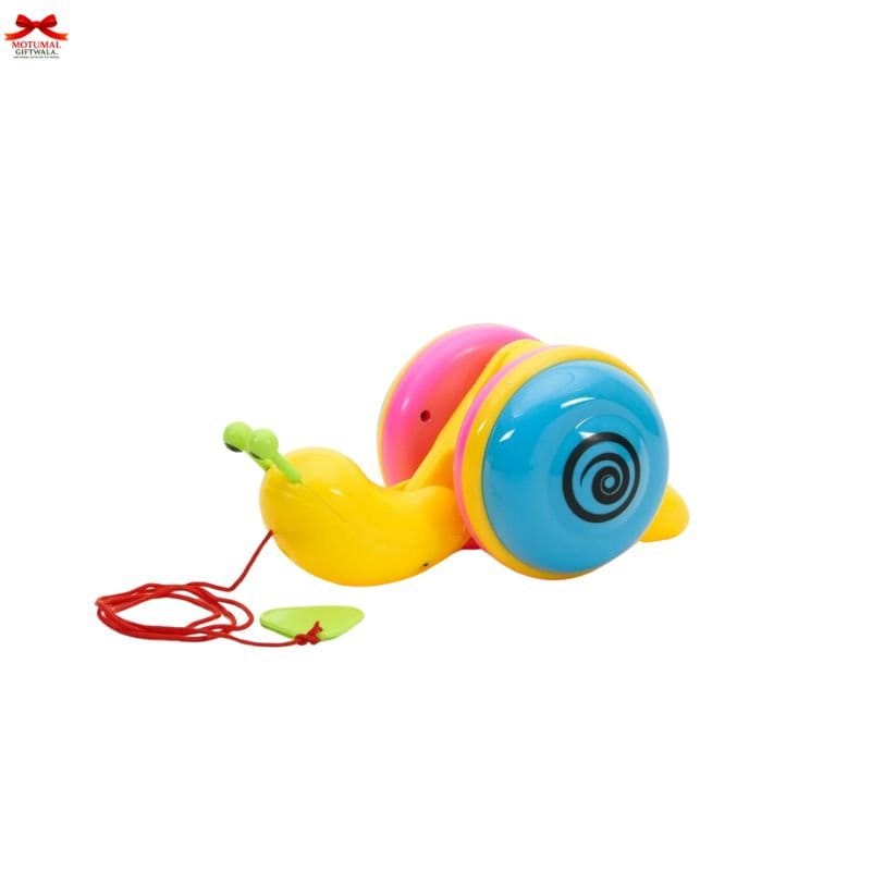 Colorful Snail Pull Along Toy Multicolor Toddlers Motumal-motumal