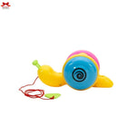 Colorful Snail Pull Along Toy Multicolor Toddlers Motumal-motumal