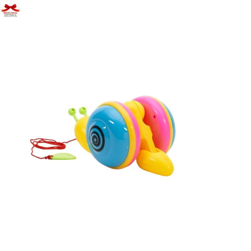 Colorful Snail Pull Along Toy Multicolor Toddlers Motumal-motumal