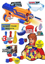 Combat Soft Bullet Blaster Gun Toy Light Sound Projection Motumal-motumal