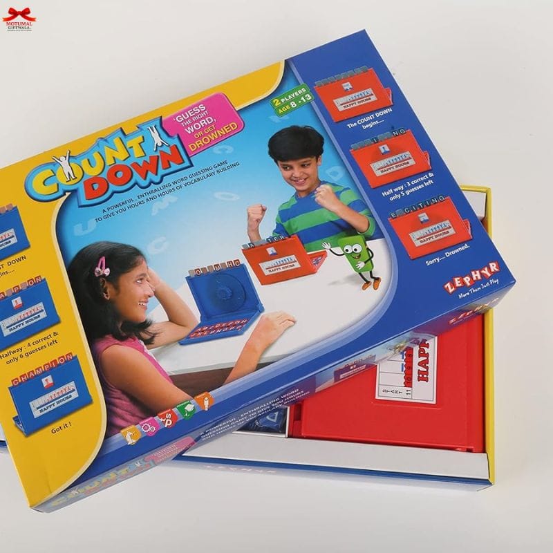 Count Down Word Guessing Educational Board Game Kids Family Motumal-motumal