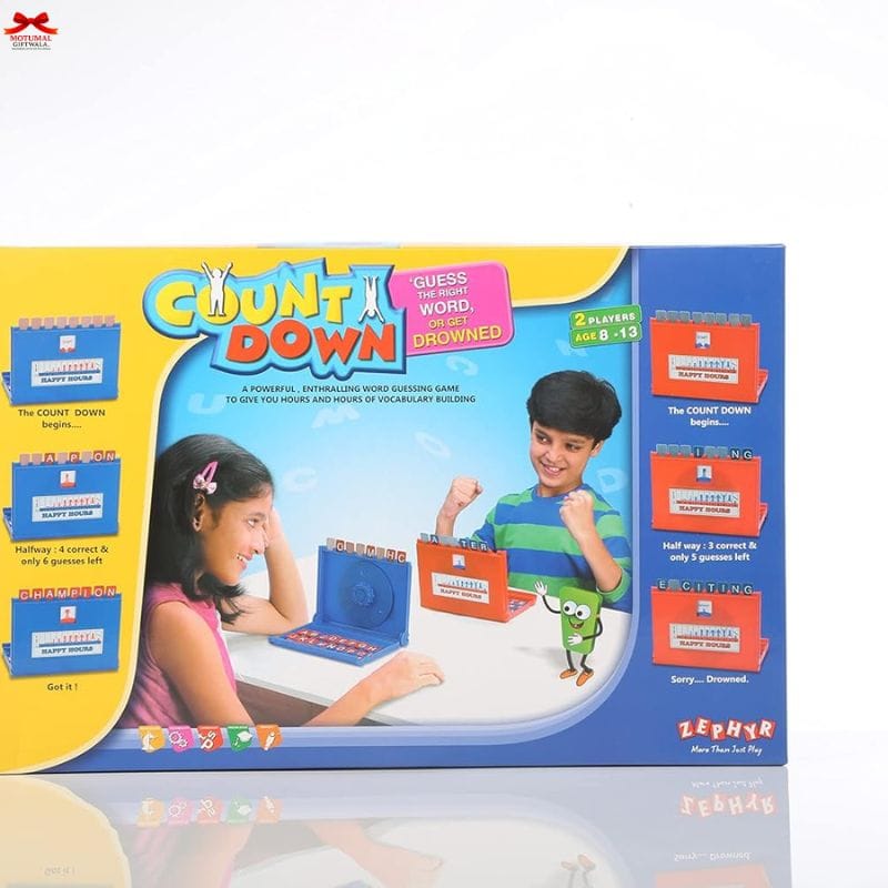 Count Down Word Guessing Educational Board Game Kids Family Motumal-motumal