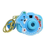 Cute Bear Mini Camera Keychain LED Projection Motumal-motumal