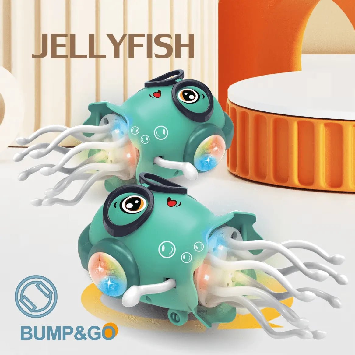 Dancing Jellyfish Toy Headphones Glasses LED Lights Motumal-motumal