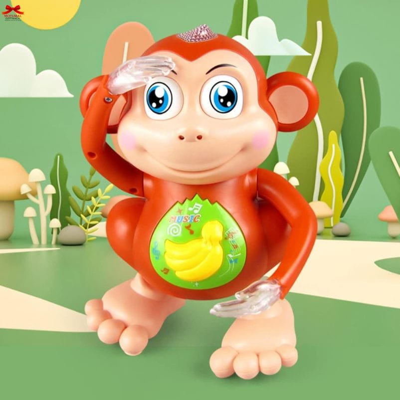 Dancing Monkey Musical Toy Lights Music 360 Degree Dance Motumal-motumal