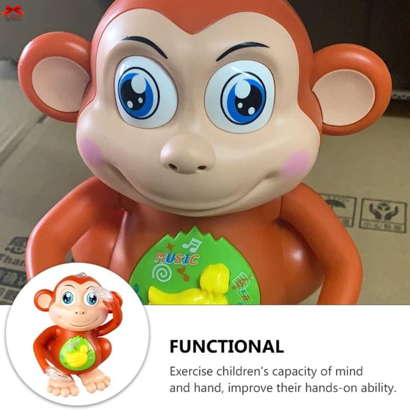 Dancing Monkey Musical Toy Lights Music 360 Degree Dance Motumal-motumal