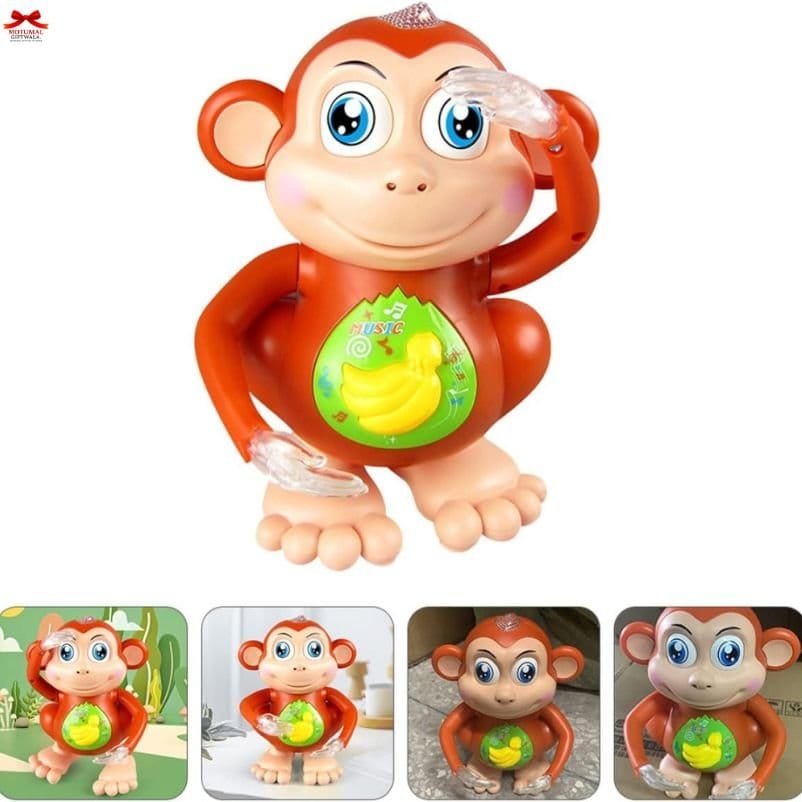 Dancing Monkey Musical Toy Lights Music 360 Degree Dance Motumal-motumal