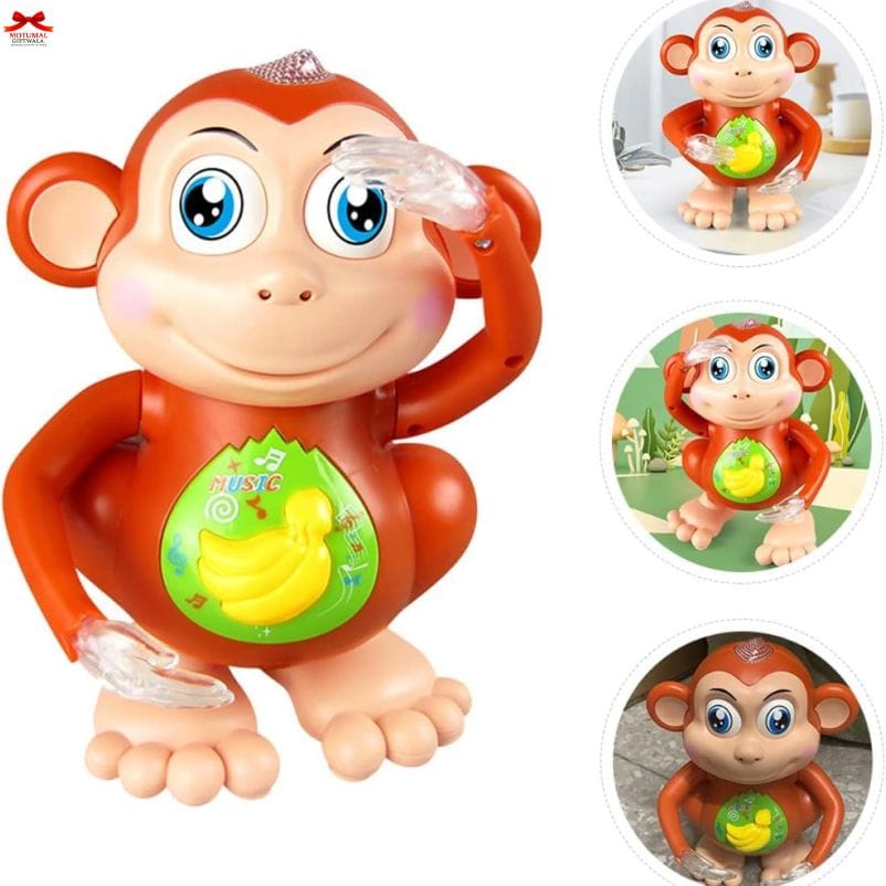 Dancing Monkey Musical Toy Lights Music 360 Degree Dance Motumal-motumal