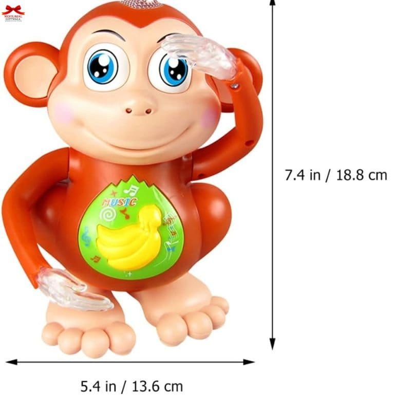 Dancing Monkey Musical Toy Lights Music 360 Degree Dance Motumal-motumal