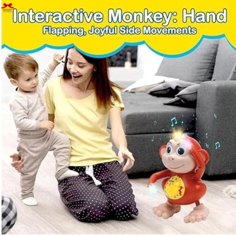 Dancing Monkey Musical Toy Lights Music 360 Degree Dance Motumal-motumal