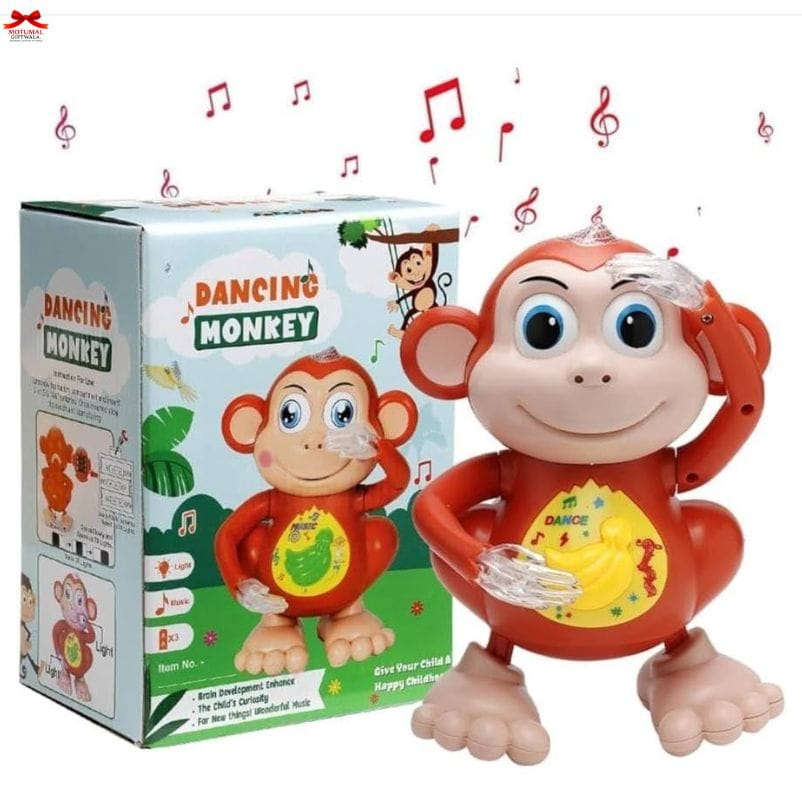 Dancing Monkey Musical Toy Lights Music 360 Degree Dance Motumal-motumal