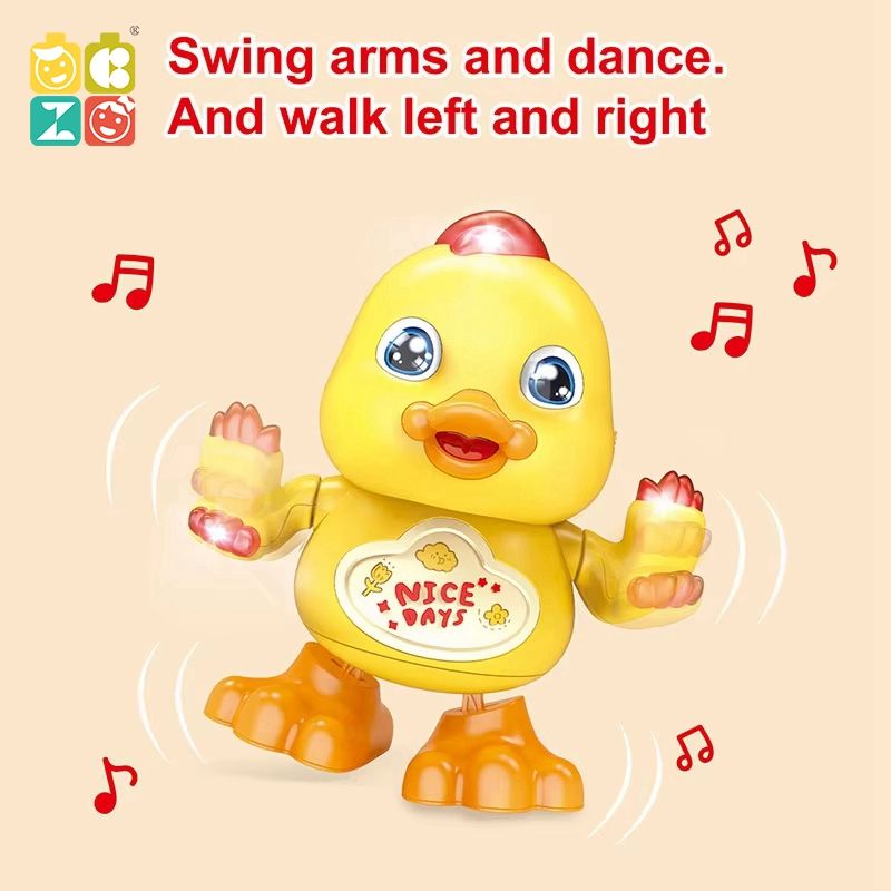 Dancing Yellow Duck Toy Music Lights Interactive Movement Motumal-motumal