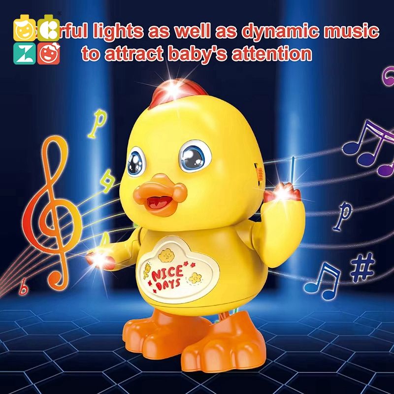 Dancing Yellow Duck Toy Music Lights Interactive Movement Motumal-motumal