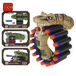 Dinosaur Foam Dart Gun Rotating Drum Safe Outdoor Toy Motumal-motumal