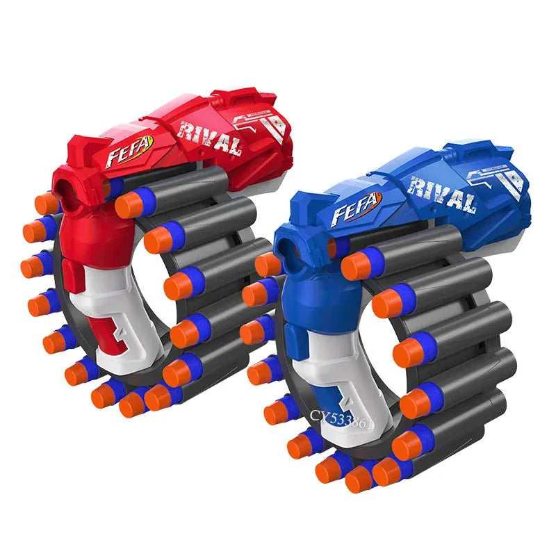 Dinosaur Foam Dart Gun Rotating Drum Safe Outdoor Toy Motumal-motumal