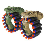 Dinosaur Foam Dart Gun Rotating Drum Safe Outdoor Toy Motumal-motumal