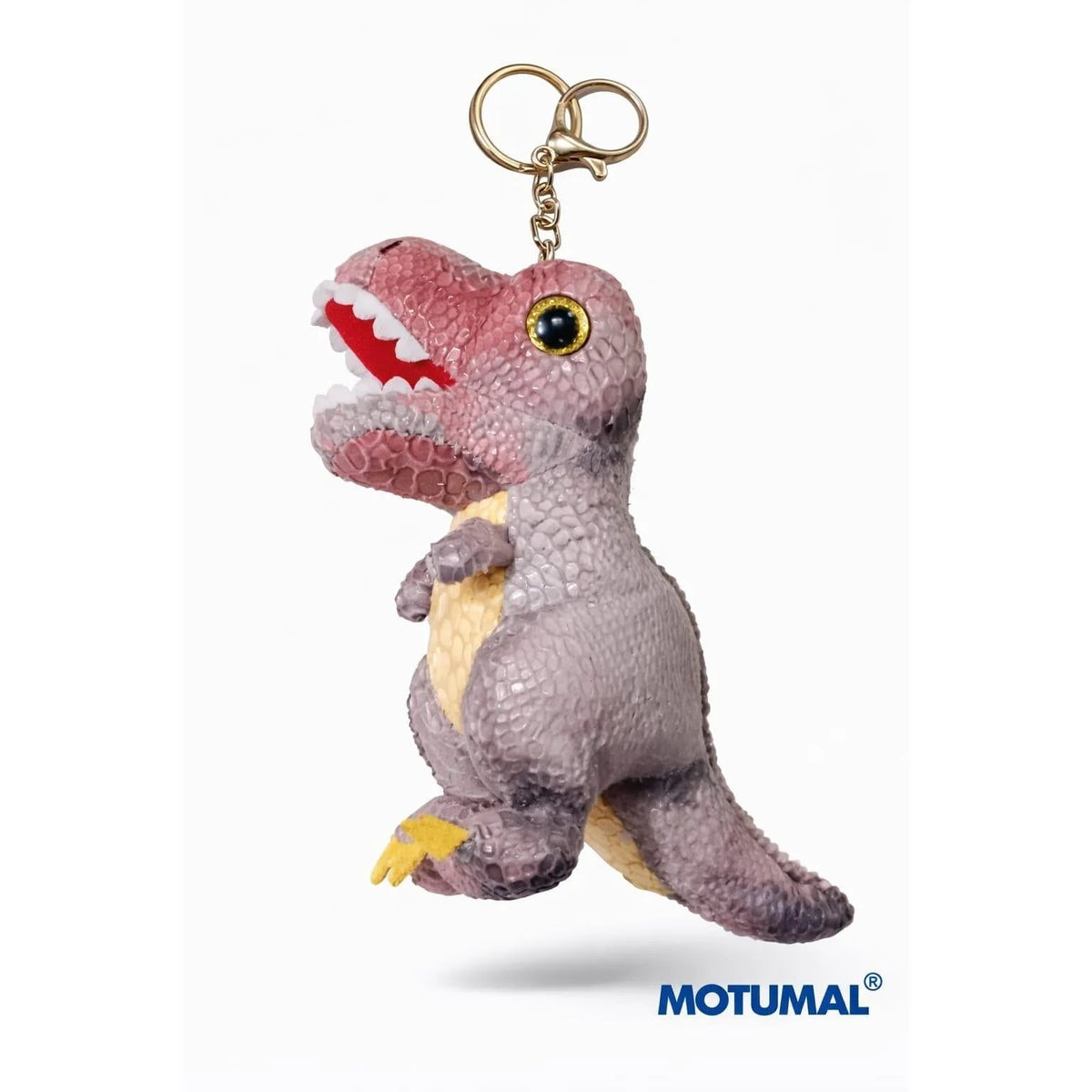 Dinosaur Keychain Toy Realistic Textured Skin Motumal-motumal