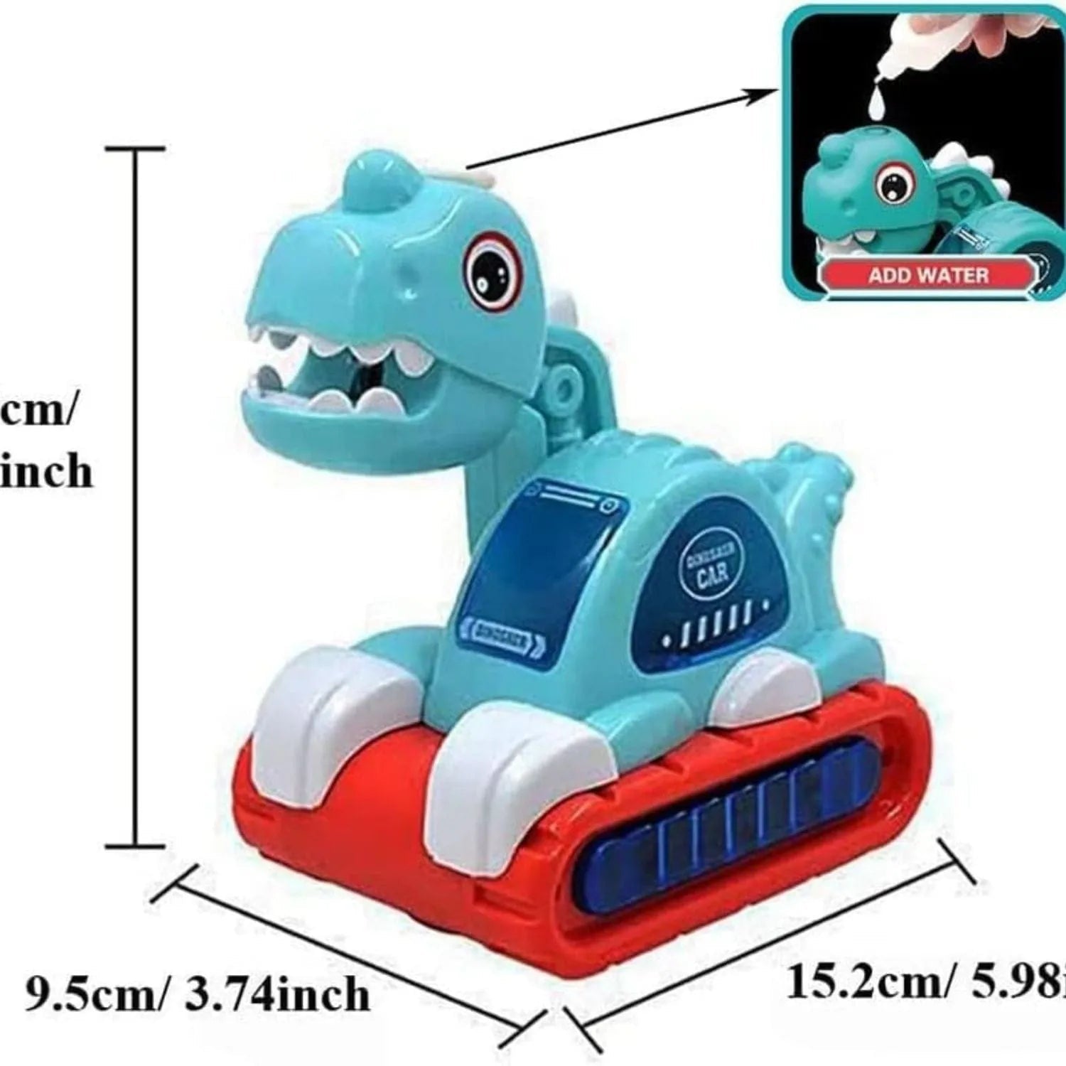 Dinosaur Vehicle Toy Car Smoke Music Lights Interactive Fun Motumal-motumal