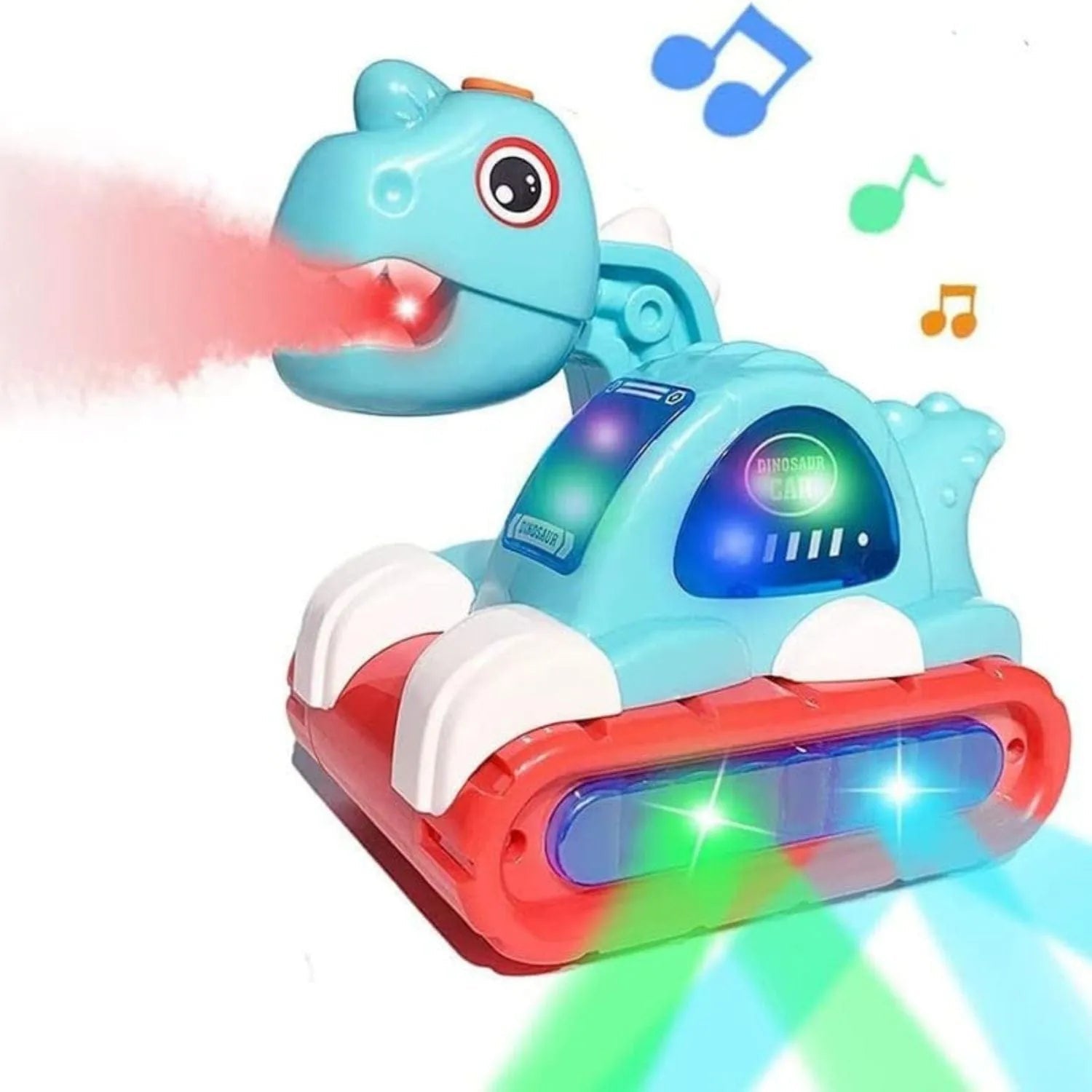 Dinosaur Vehicle Toy Car Smoke Music Lights Interactive Fun Motumal-motumal