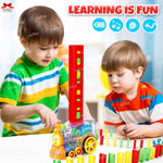 Domino Train Automatic Toy Musical LED Lights Motumal-motumal