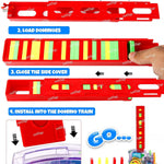 Domino Train Automatic Toy Musical LED Lights Motumal-motumal