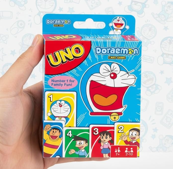 Doraemon Inspired Family Card Game Multicolor Deck Motumal-motumal