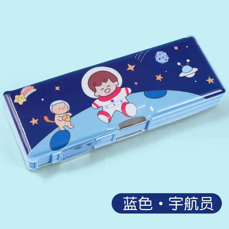 Double Layer Pencil Box Large Capacity Kids School Supplies Motumal-motumal