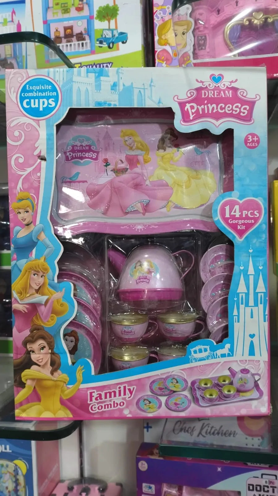 Dream Princess Pretend Tea Party Kit Little Girls Deluxe Motumal-motumal