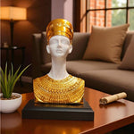 Egyptian Golden Queen Bust Showpiece Home Decor Statue Motumal-motumal