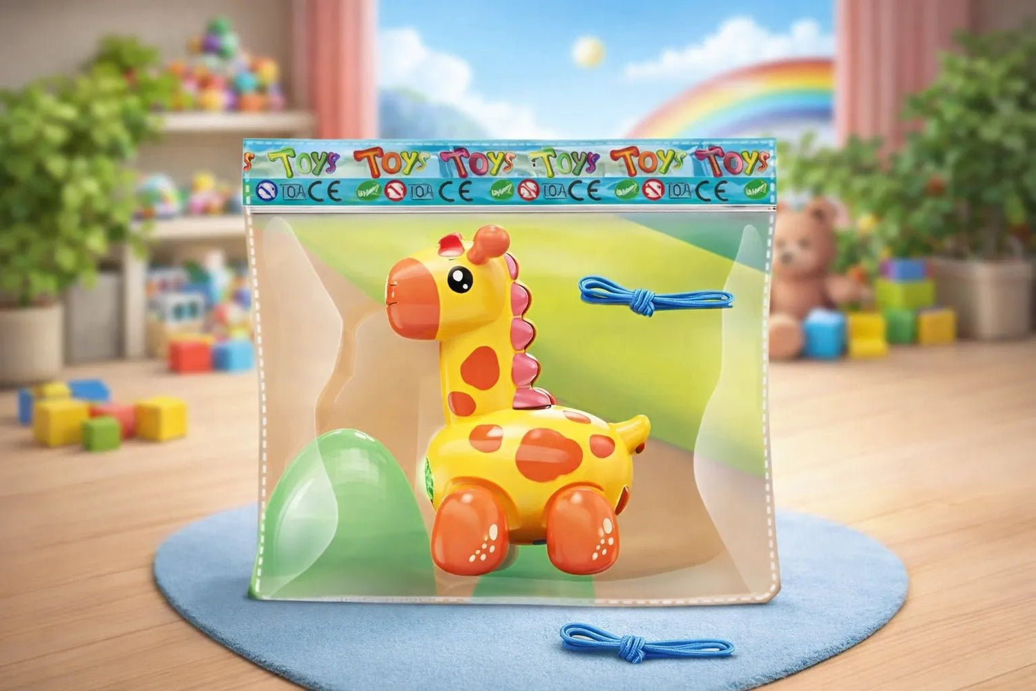 Electric Giraffe Musical Toy Learning Playtime Bright Colors Motumal-motumal