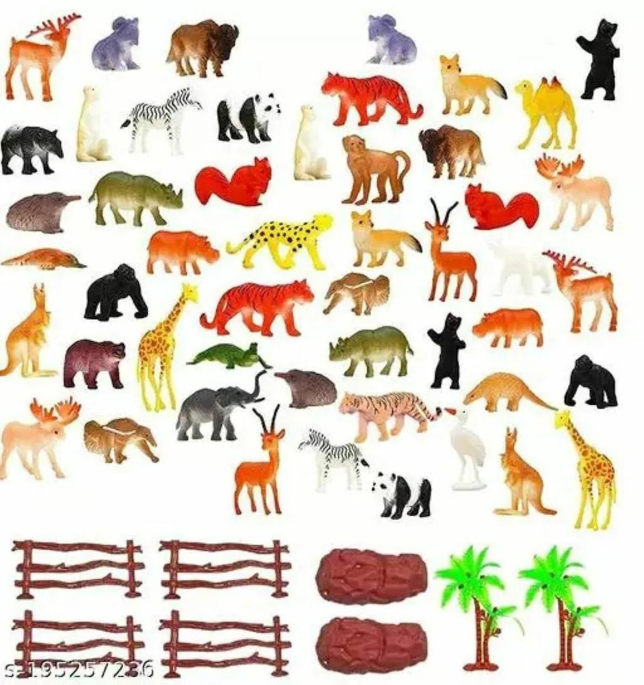 Farm Jungle Animal Mini Figures Assorted Kids Toys Motumal-motumal