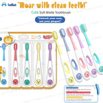 FunBlast Kids Toothbrushes Soft Bristles Colorful Ergonomic Design-motumal