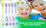 FunBlast Kids Toothbrushes Soft Bristles Colorful Ergonomic Design-motumal