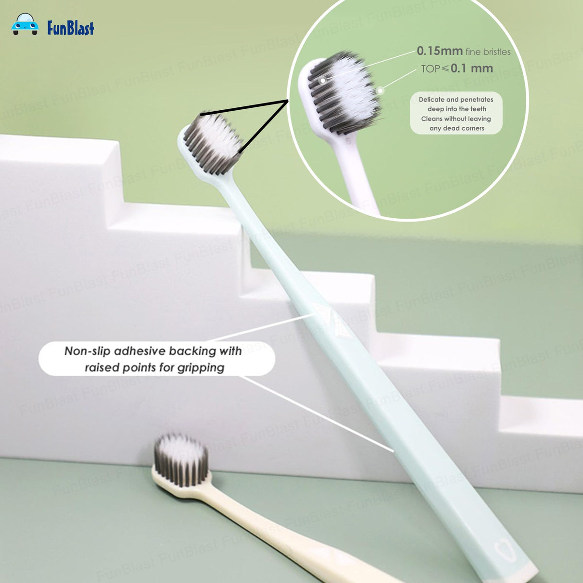 FunBlast Multicolour Soft Bristle Toothbrushes All Ages Motumal-motumal