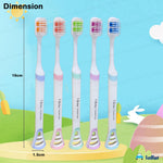FunBlast Soft Bristles Toothbrushes Tongue Cleaner Five Motumal-motumal