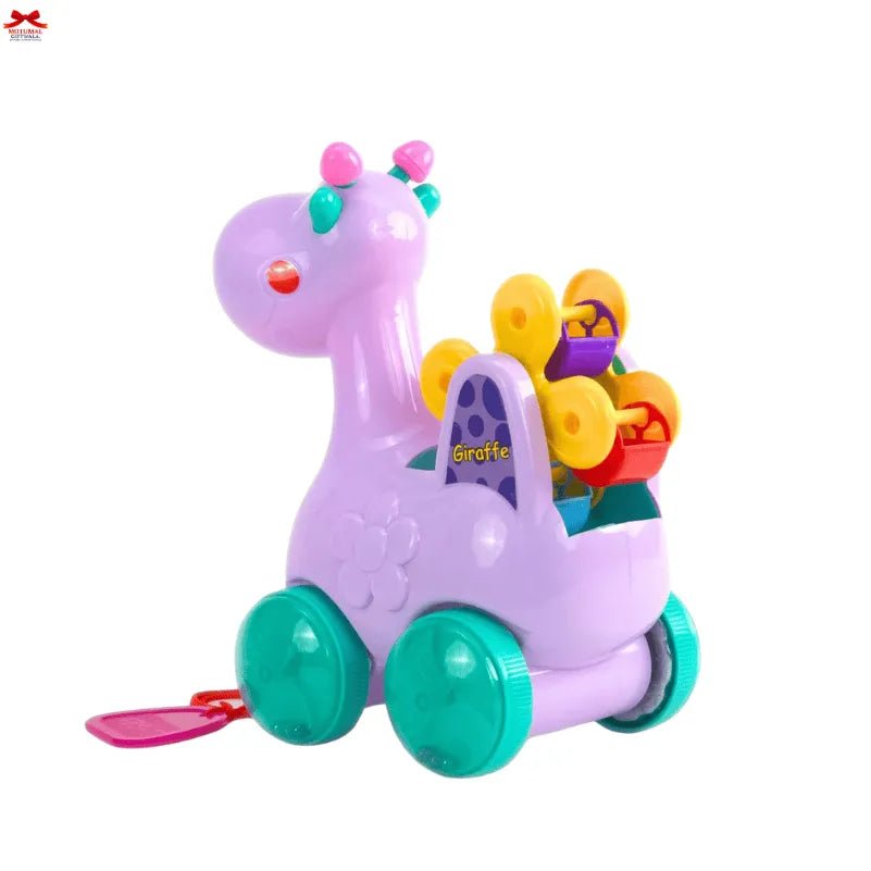 Giraffe Pull Along Toy Rotating Ferris Wheel Toddlers Motumal-motumal