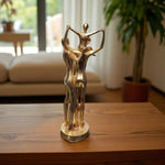 Golden Abstract Family Sculpture Living Room Motumal-motumal