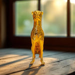Golden Cheetah Majesty Showpiece Luxurious Home Decor Motumal-motumal