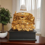 Golden Laughing Buddha Figurine Decor Statue Motumal-motumal