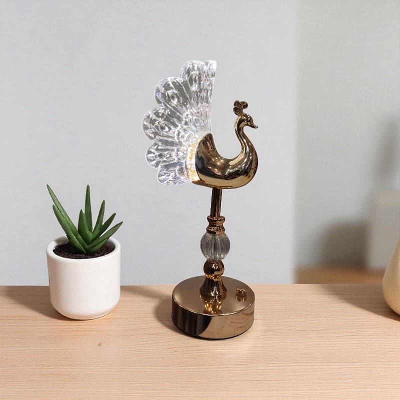 Golden Swan Lamp Showpiece Home Decor Accent Figurine Motumal-motumal
